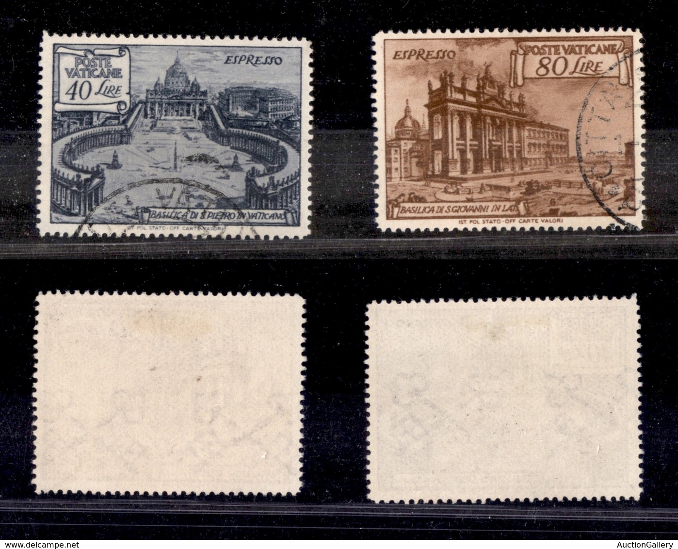 2273 VATICANO - VATICANO - 1949 - Espressi Basiliche (11/12) - Serie Completa Di 2 Valori - Usati - Other & Unclassified