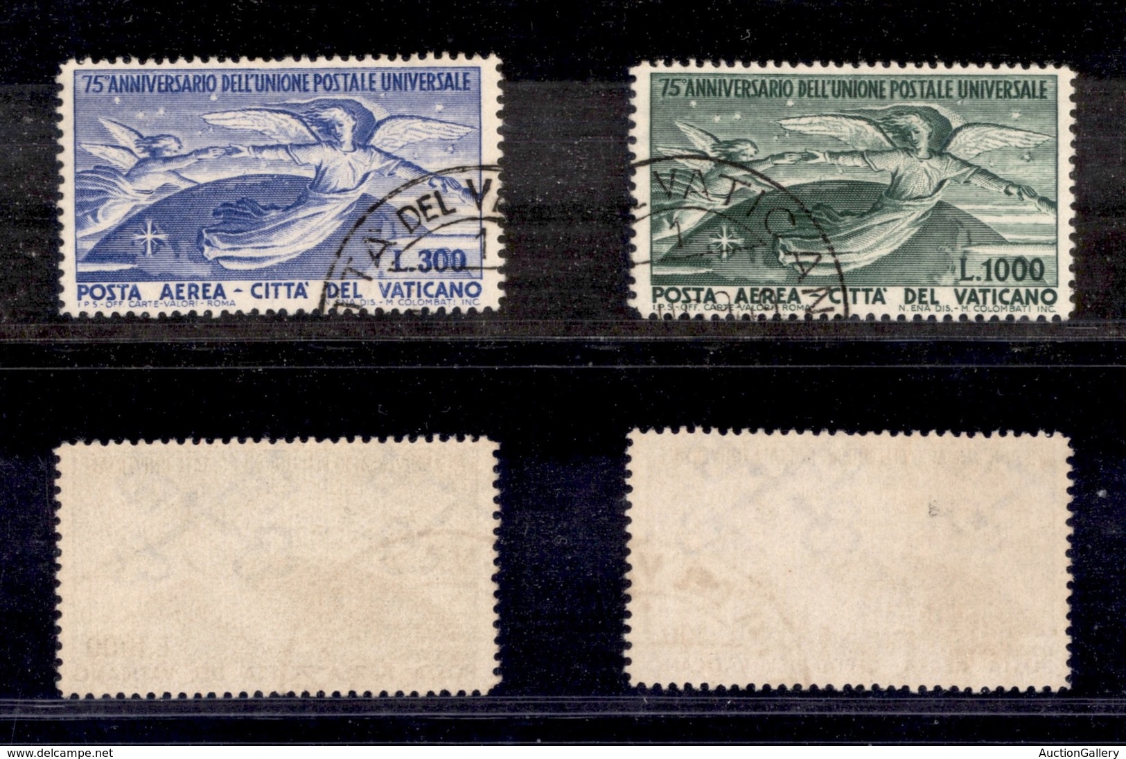 2281 VATICANO - VATICANO - 1949 - UPU Posta Aerea (18/19) - Serie Completa Di 2 Valori - Usati (150) - Other & Unclassified