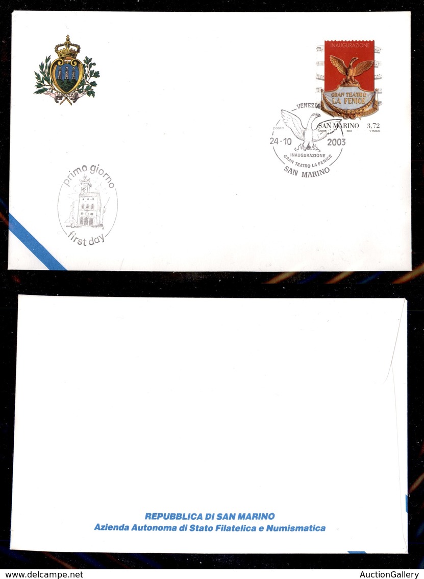 2331 SAN MARINO - SAN MARINO - 3,75 Euro Fenice (1962) - Su Busta Ufficiale FDC Del 24.10.2003 - Other & Unclassified