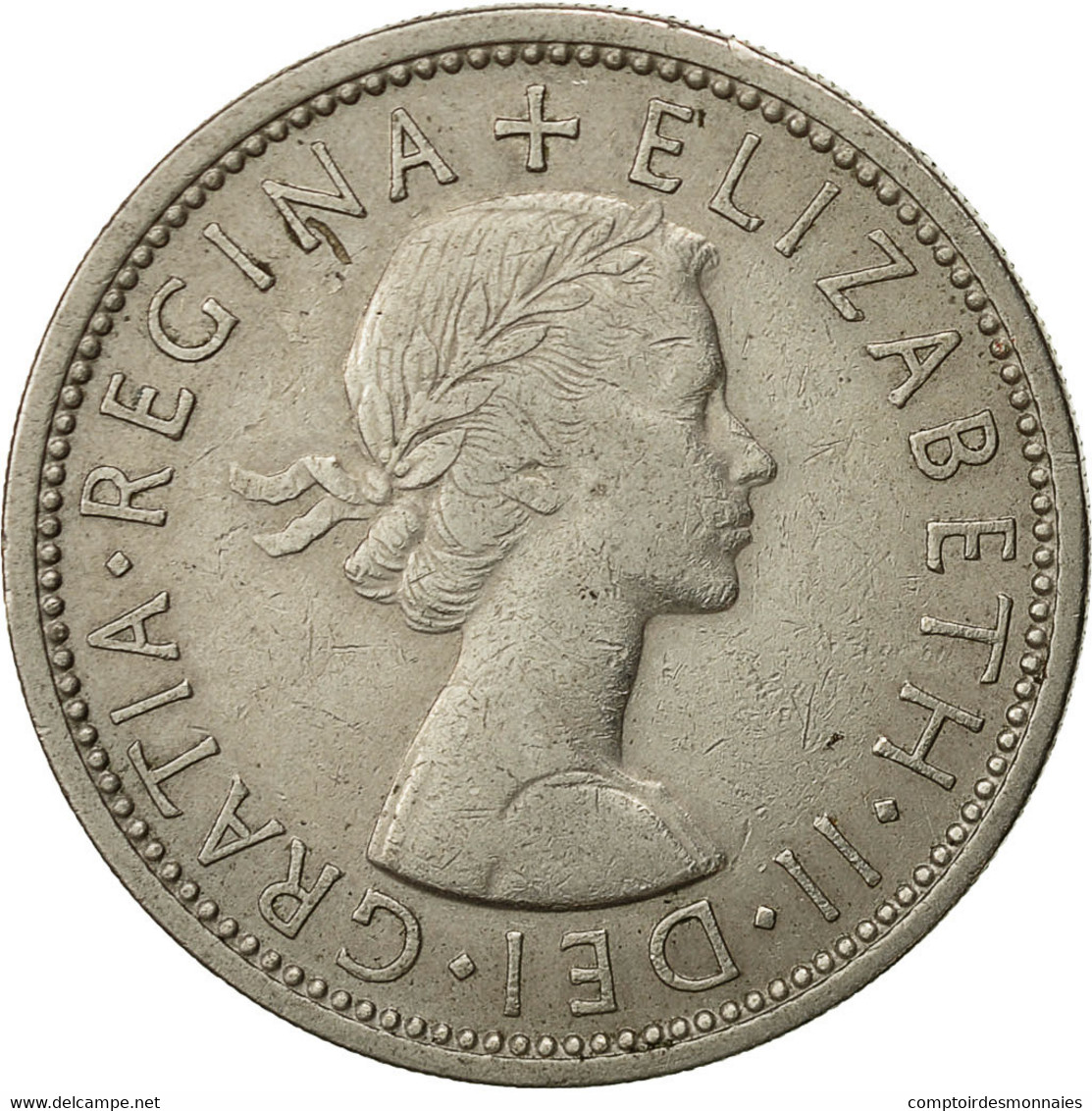 Grande-Bretagne, Elizabeth II, Florin, Two Shillings, 1965, TTB, Copper-nickel - J. 1 Florin / 2 Schillings