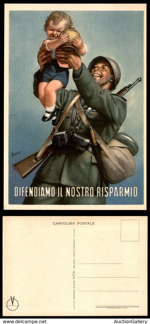 2949 CARTOLINE - MILITARI - Propaganda - "Difendiamo Il Nostro Risparmio" - Illustratore Boccasile - Nuova FG (60) - Other & Unclassified