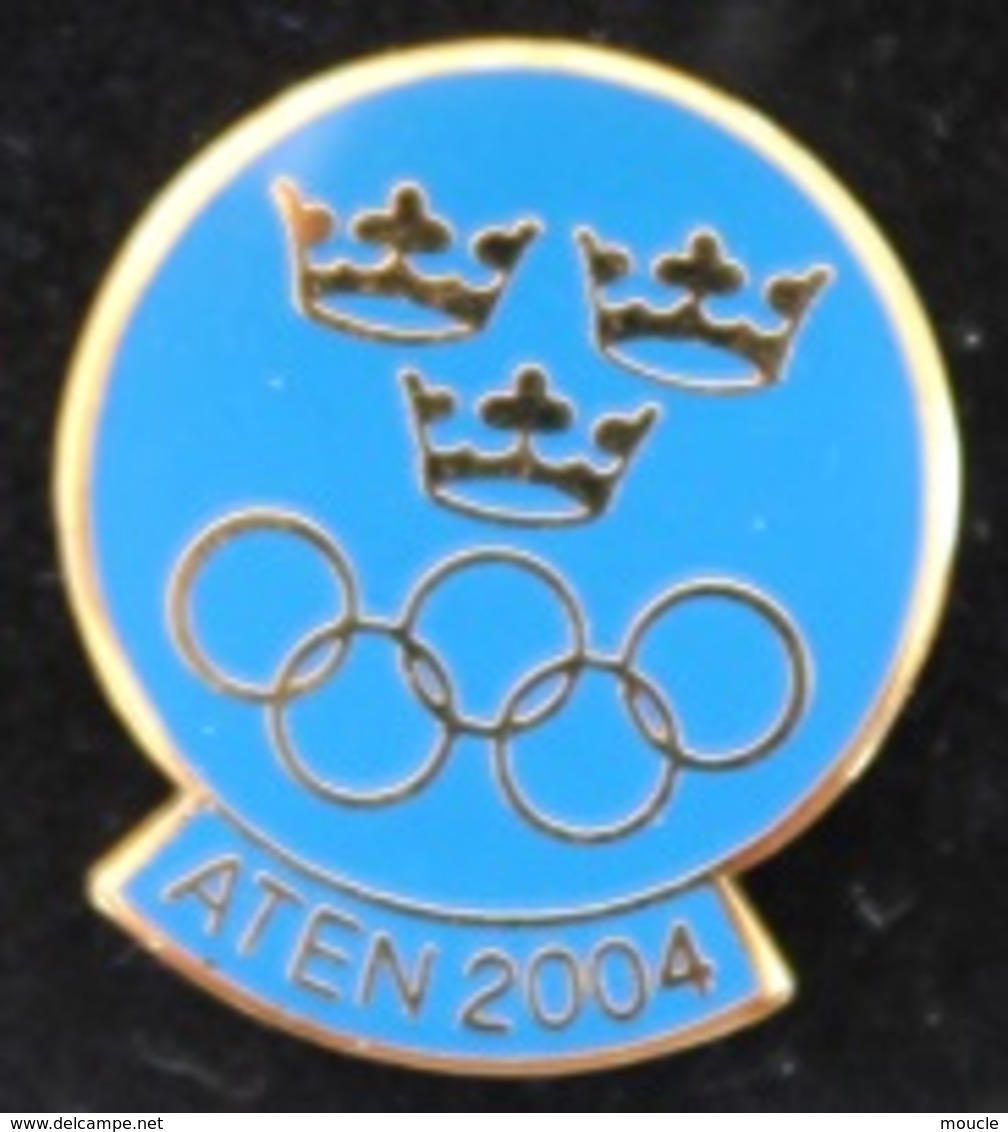 JEUX OLYMPIQUES - ATHEN 2004 - COMITE SUEDOIS - SVERIGE - COURONNES -                          (ROSE) - Olympische Spiele