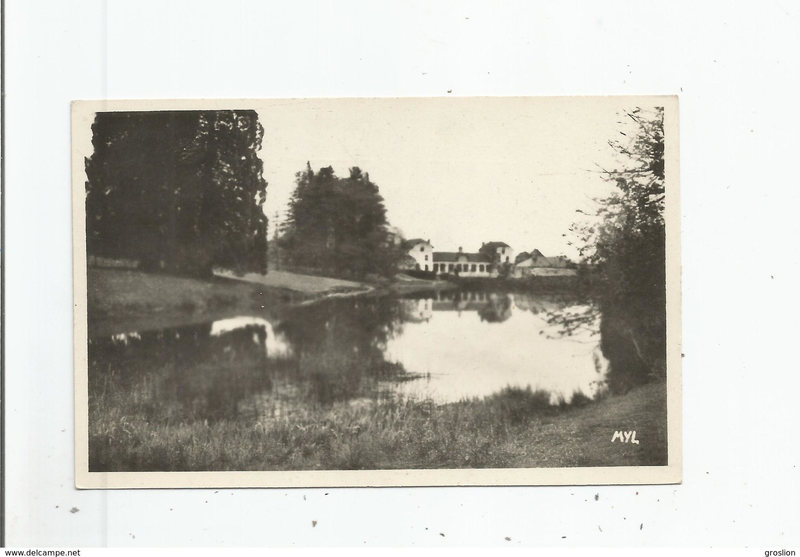 LINARDS (HAUTE VIENNE) CARTE PHOTO L'ETANG LES ECOLES - Autres & Non Classés