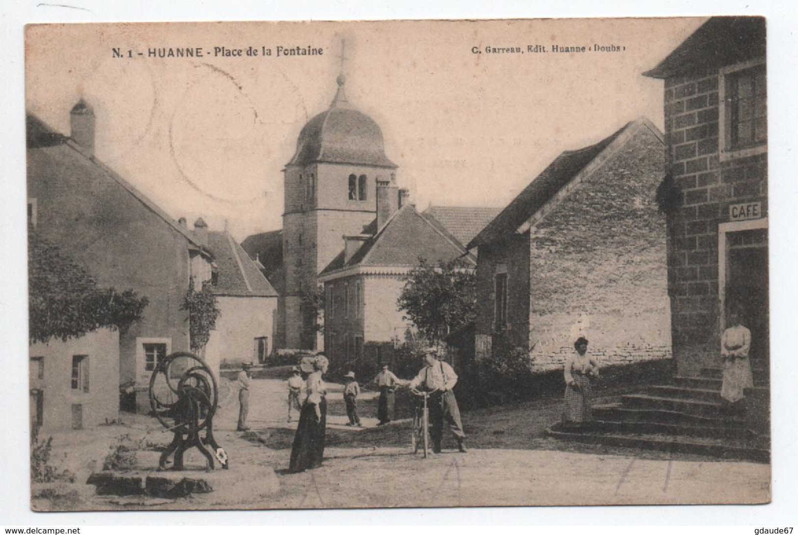 HUANNE (25) - PLACE DE LA FONTAINE - Autres & Non Classés