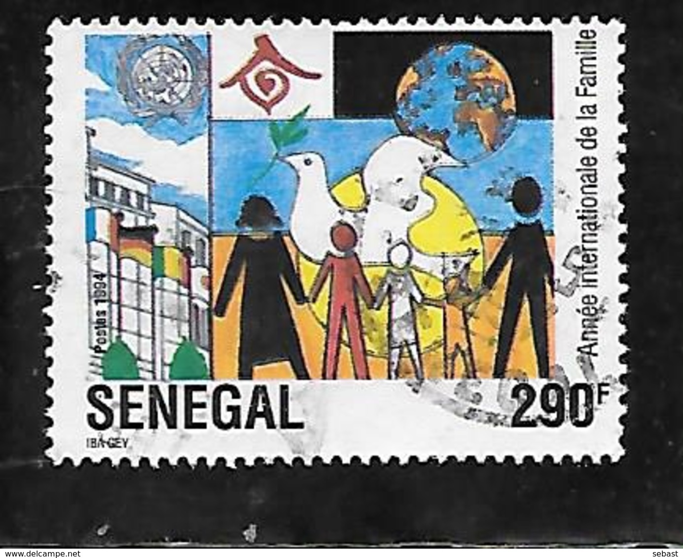 TIMBRE OBLITERE DU SENEGAL DE 1994 N° MICHEL 1331 - Senegal (1960-...)