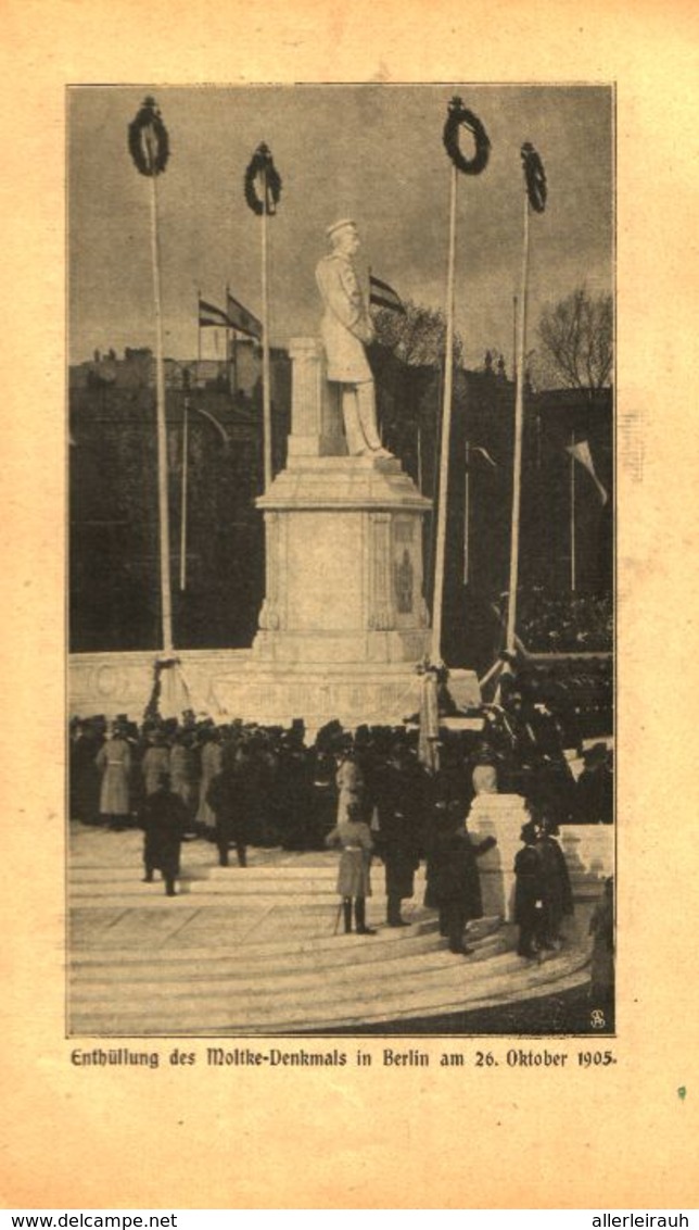 Enthuellung Des Moltke-Denkmals In Berlin / Druck, Entnommen Aus Kalender / 1907 - Bücherpakete