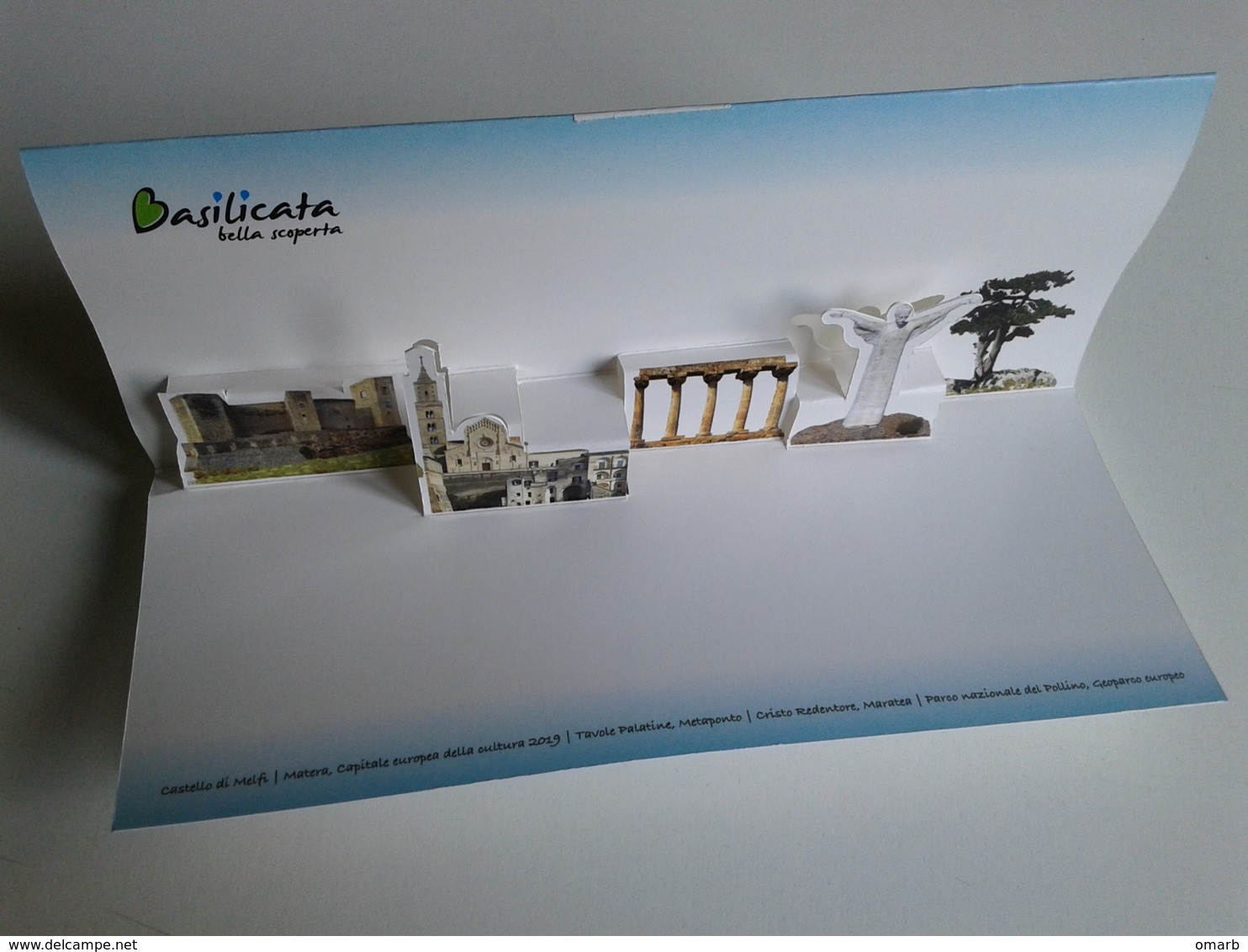 Alt1017 ADV Pop-up Basilicata Cultura Castello Melfi Matera 2019 Tavole Palatine Metaponto Cristo Redentore Pollino - Tourism Brochures