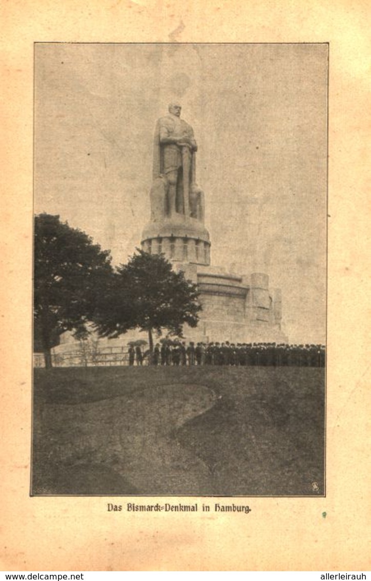 Das Bismarck-Denkmal In Hamburg / Druck, Entnommen Aus Kalender / 1907 - Pacchi