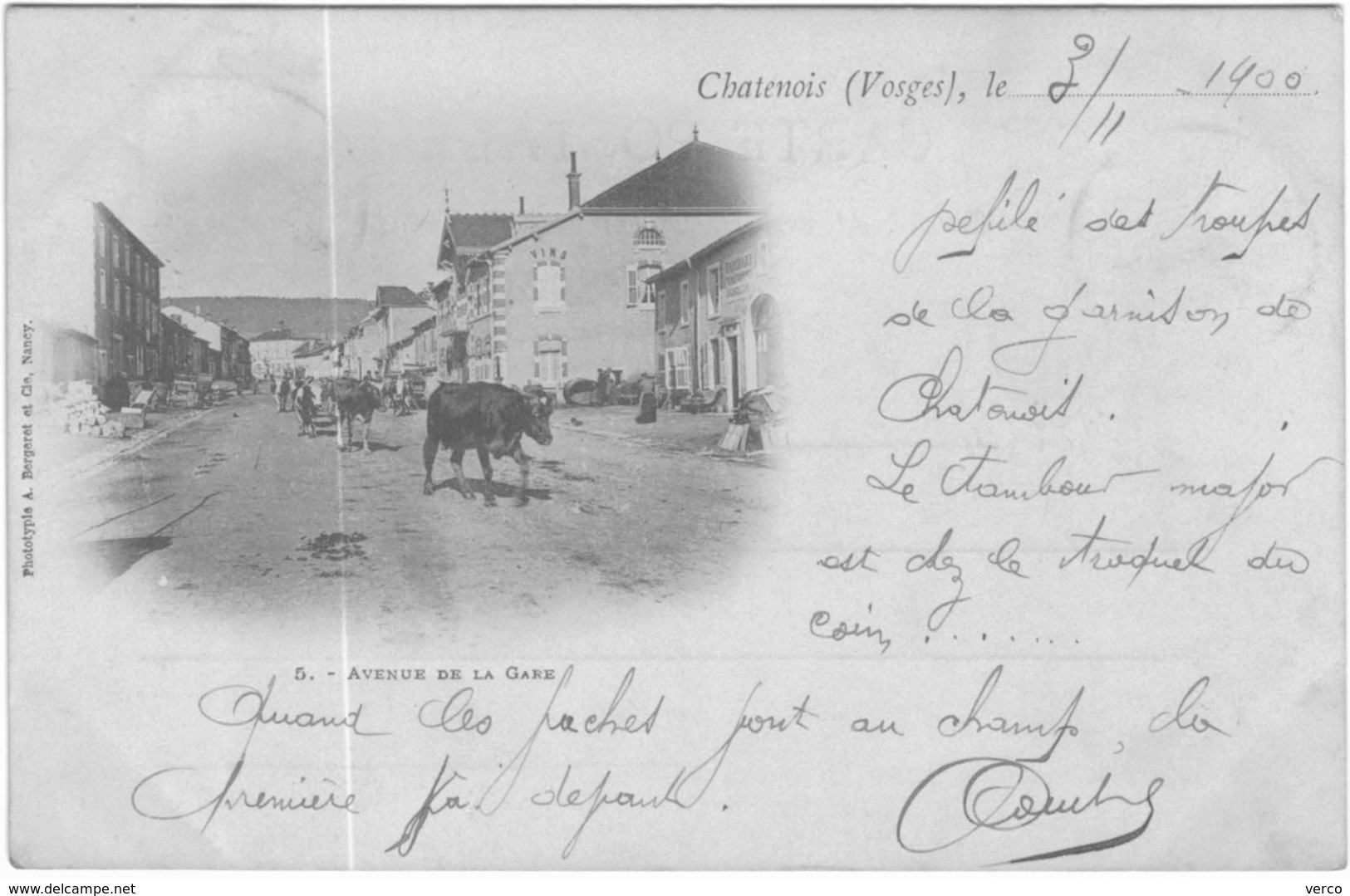 Carte Postale Ancienne De CHATENOIS - Chatenois