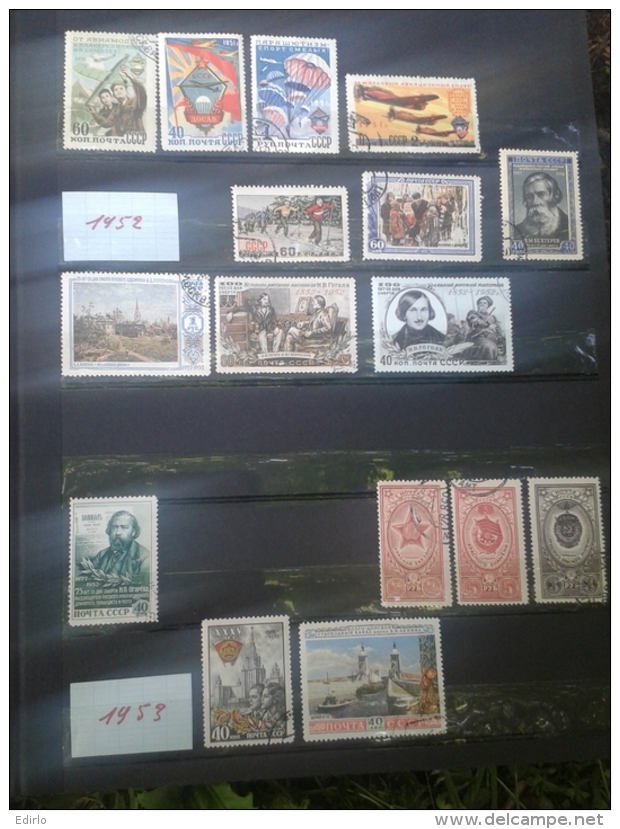 *** RUSSIE *** +350 TIMBRES Neufs Et Oblitérés   Collection Semi Moderne RUSSIE - Forte Côte Timbres Premier Choix - Collections (en Albums)