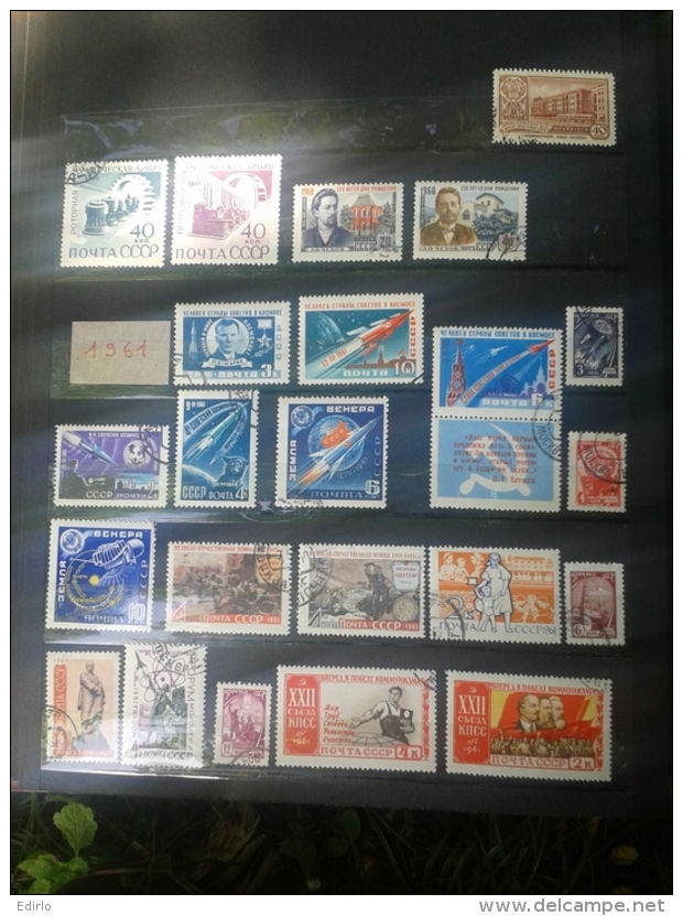 *** RUSSIE *** +350 TIMBRES neufs et oblitérés   Collection semi moderne RUSSIE - forte côte timbres premier choix