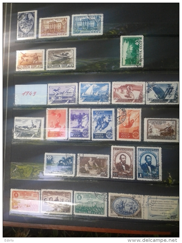 *** RUSSIE *** +350 TIMBRES neufs et oblitérés   Collection semi moderne RUSSIE - forte côte timbres premier choix