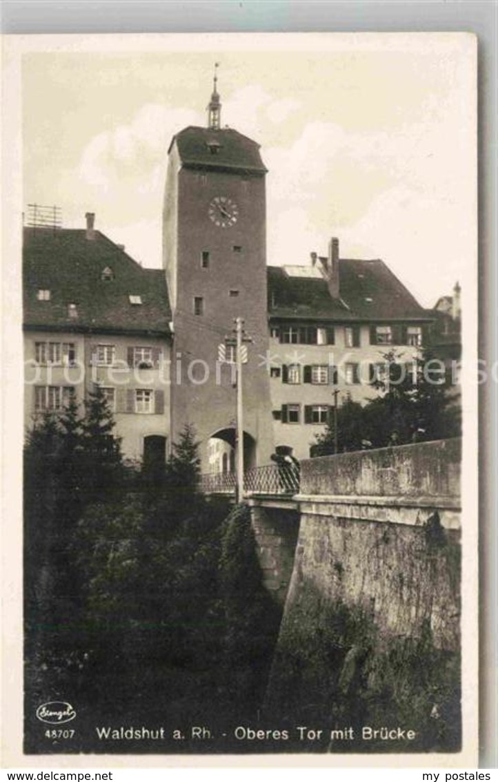 42809094 Waldshut-Tiengen Oberes Tor Mit Bruecke Waldshut Tiengen - Waldshut-Tiengen