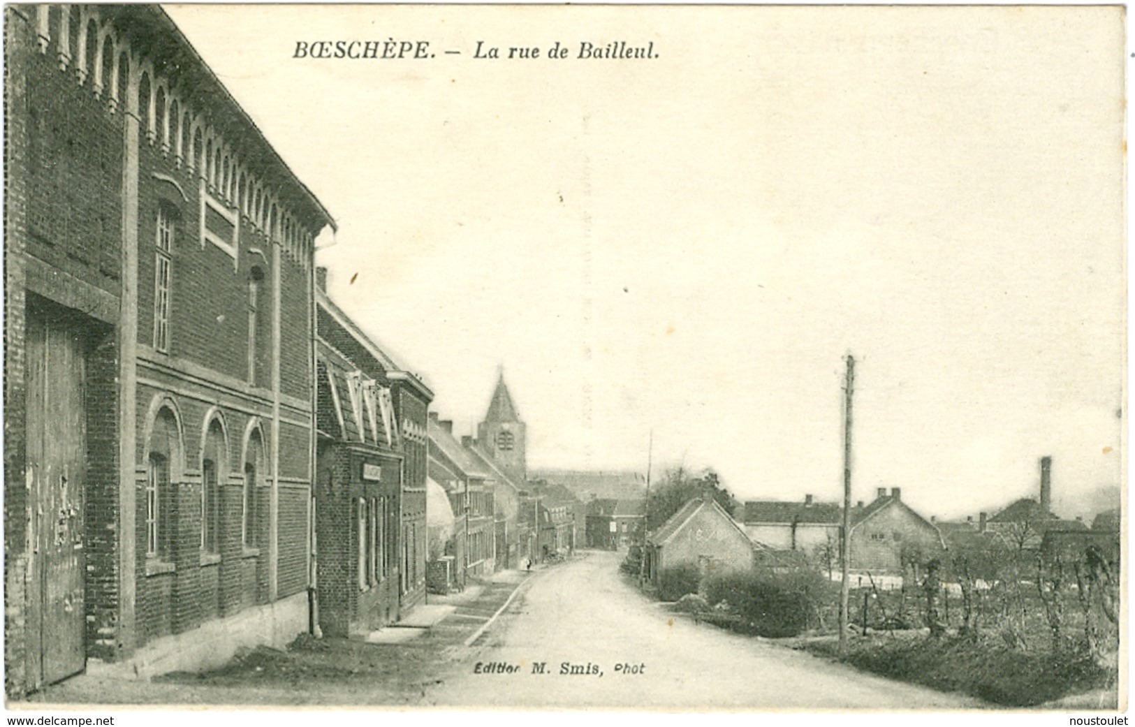 Nord Boeschepe La Rue De Bailleul - Autres & Non Classés