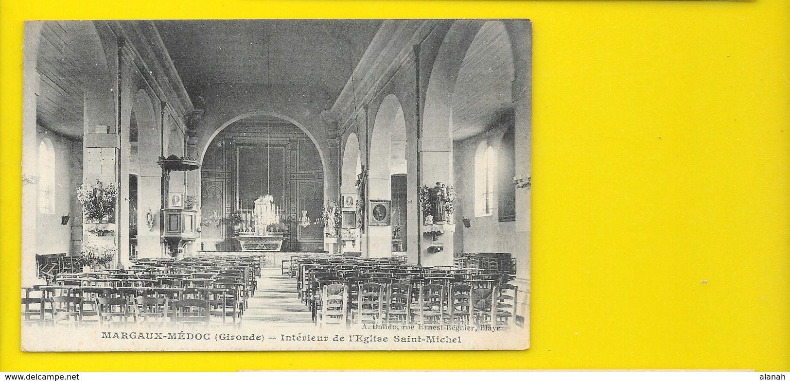 MARGAUX MEDOC Intérieur De L'Eglise Saint Michel (Dando) Gironde (33) - Margaux