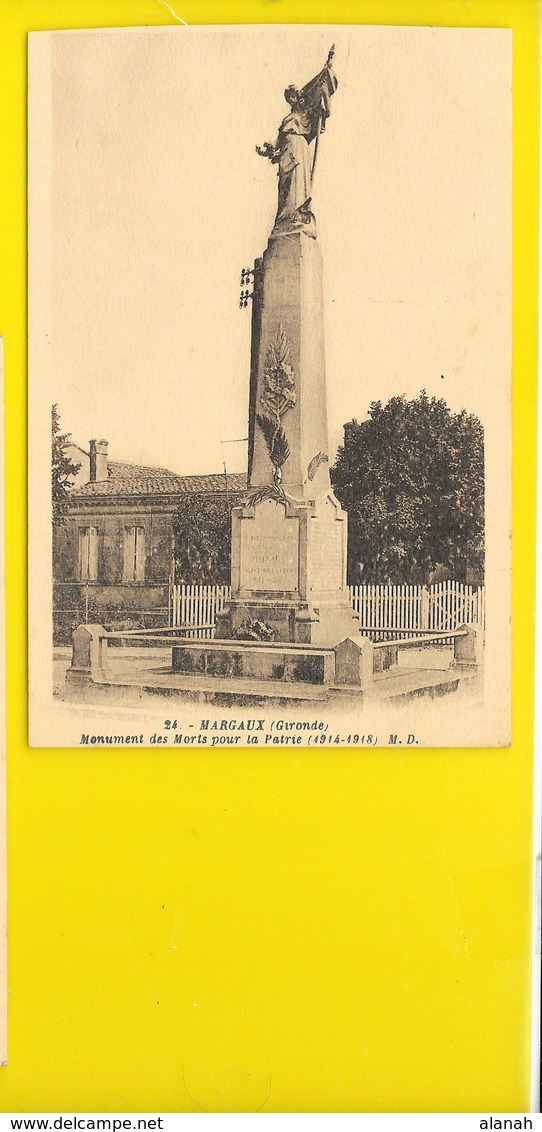 MARGAUX Monument Des Morts (Marcel Delboy) Gironde (33) - Margaux