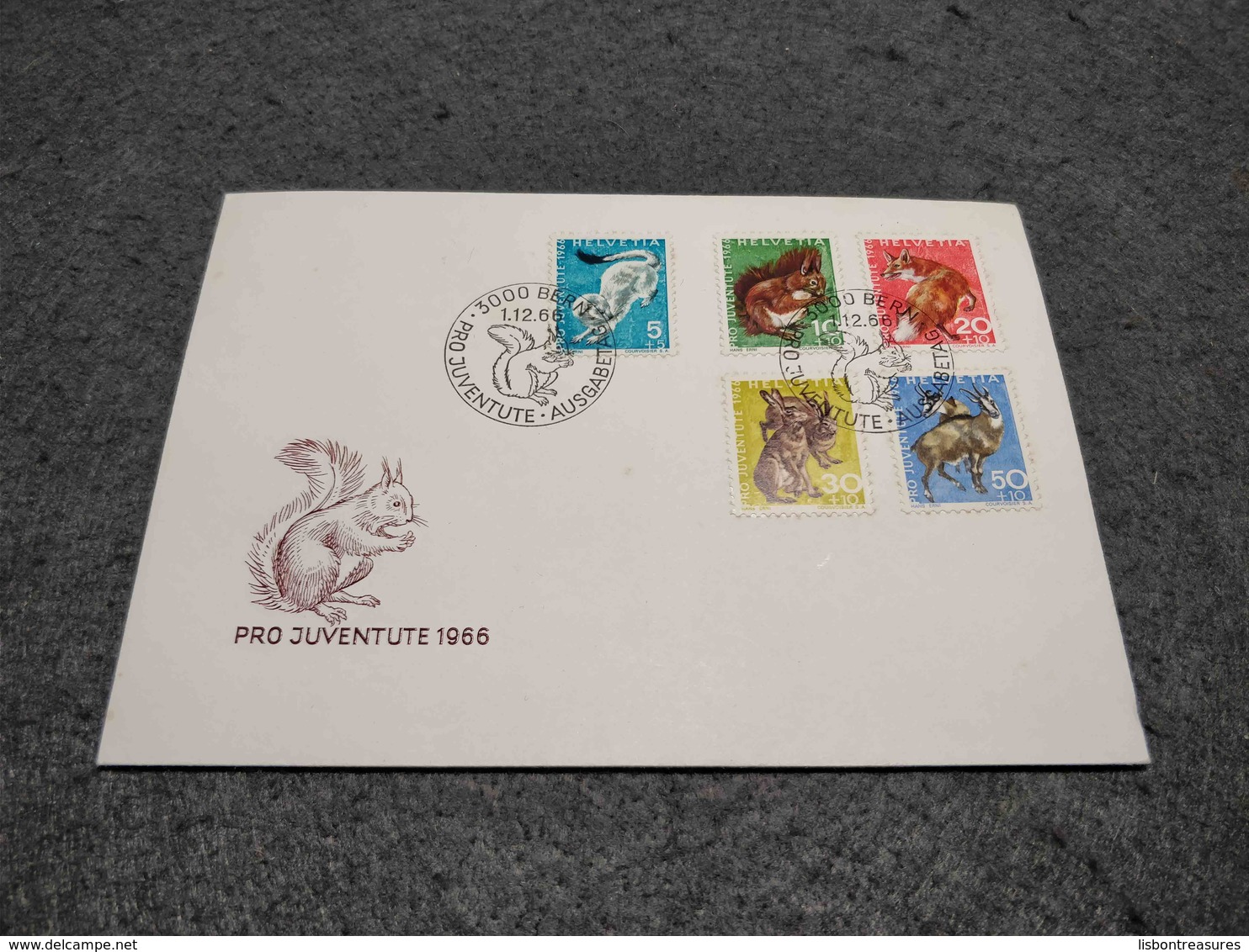 SWITZERLAND FDC PRO JUVENTUTE 1966 ANIMALS - Lettres & Documents