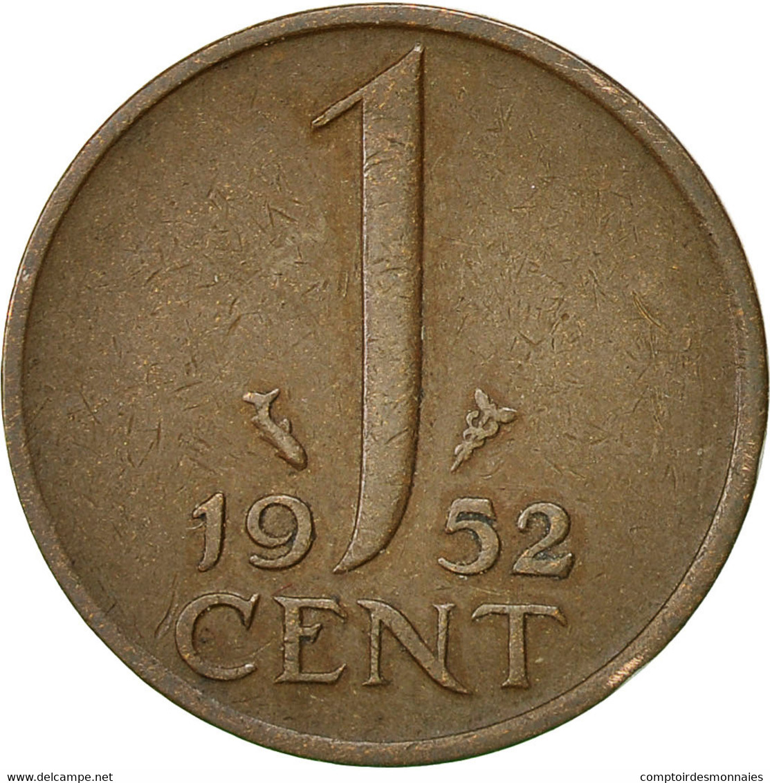 Monnaie, Pays-Bas, Juliana, Cent, 1952, TTB, Bronze, KM:180 - 1948-1980 : Juliana