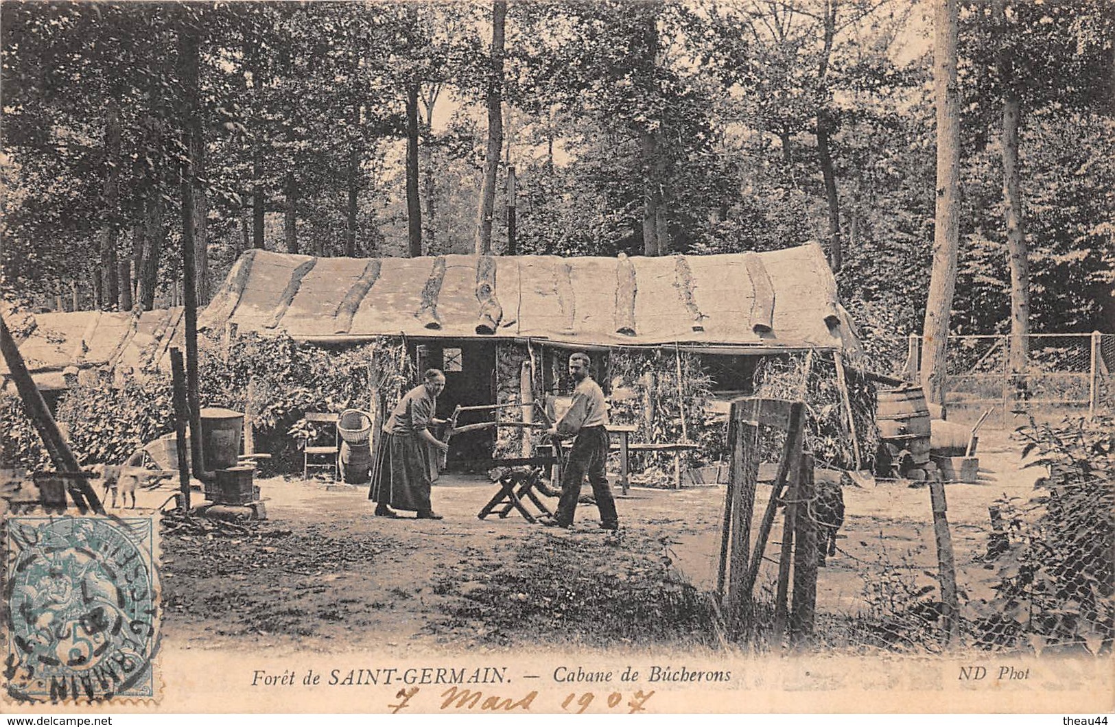 ¤¤   -   Forêt De SAINT-GERMAIN   -  Cabane De Bucheron  -  Travail Du Bois -  ¤¤ - St. Germain En Laye