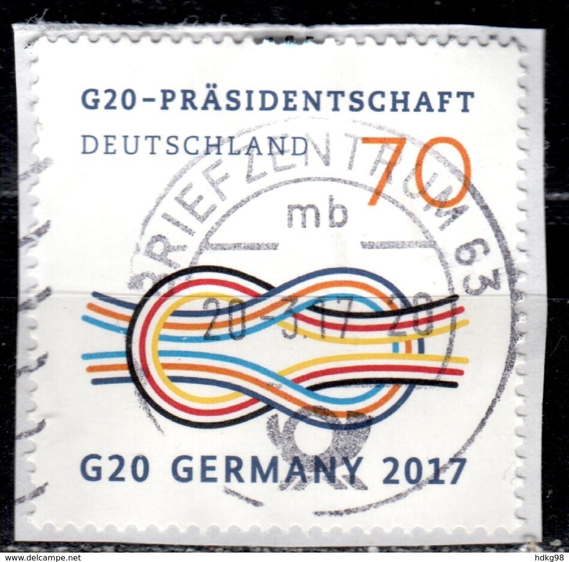 D+ Deutschland 2017 Mi 3291 G20 Präsidentschaft - Oblitérés