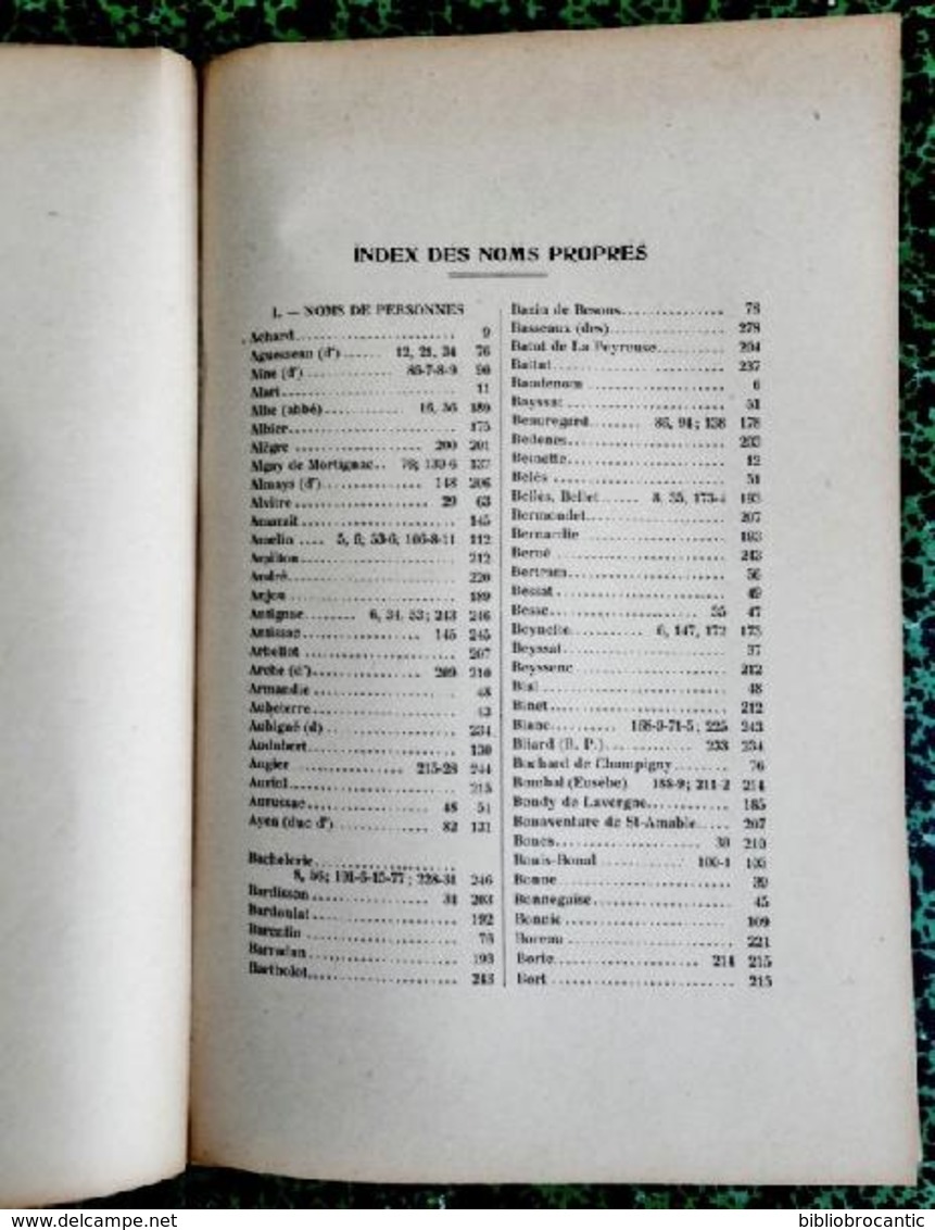 *MATERIAUX Pour Servir à L'HISTOIRE DE LA VILLE DE BRIVE* Par Louis De NUSSAC 1920 - Aquitaine