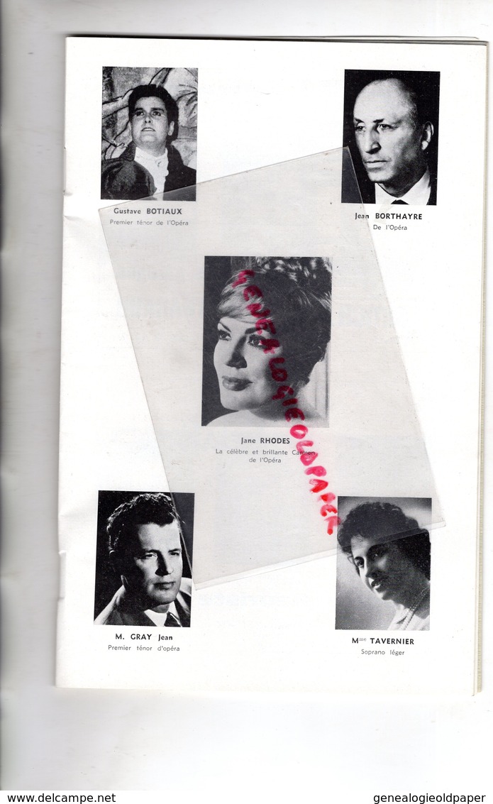 87- LIMOGES- PROGRAMME GRAND THEATRE MUNICIPAL-CARMEN-BIZET-JANE RHODES-JEAN GRAY-JANINE TAVERNIER-DUBUC-COMPAN-PANTINI - Programmes