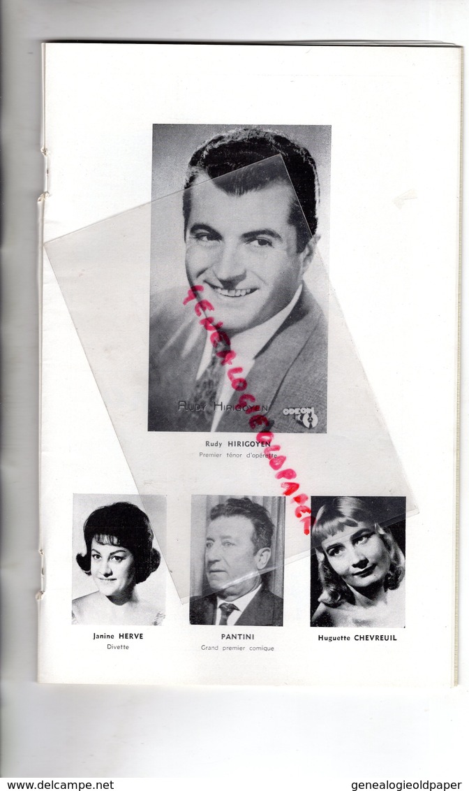 87- LIMOGES- PROGRAMME GRAND THEATRE MUNICIPAL-CARMEN-BIZET-JANE RHODES-JEAN GRAY-JANINE TAVERNIER-DUBUC-COMPAN-PANTINI