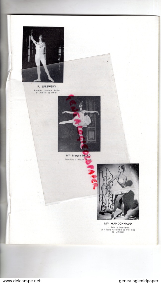 87- LIMOGES- PROGRAMME GRAND THEATRE MUNICIPAL-CARMEN-BIZET-JANE RHODES-JEAN GRAY-JANINE TAVERNIER-DUBUC-COMPAN-PANTINI