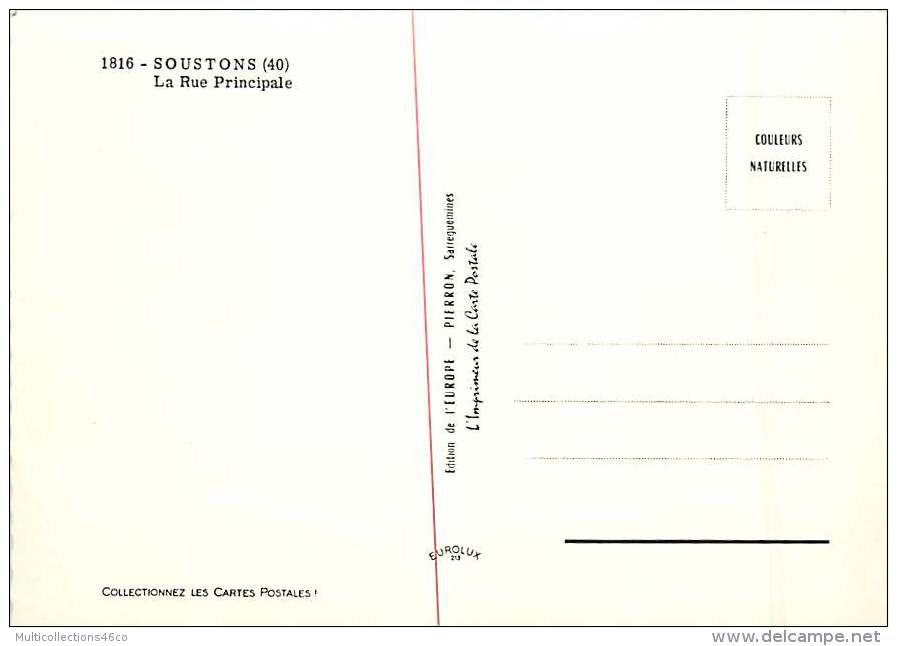 250418 - 40 SOUSTONS La Rue Principale - Auto Camion Tube CITROEN - Soustons