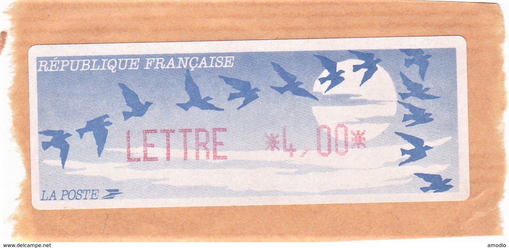 France Distributeur Type C LISA YT 175   Imp. Rouge - 1990 « Oiseaux De Jubert »