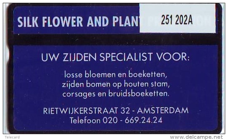 Telefoonkaart  LANDIS&amp;GYR  NEDERLAND * RCZ.251  202a * Silk Flower 2 (blauw)  * TK *  ONGEBRUIKT * MINT - Privées