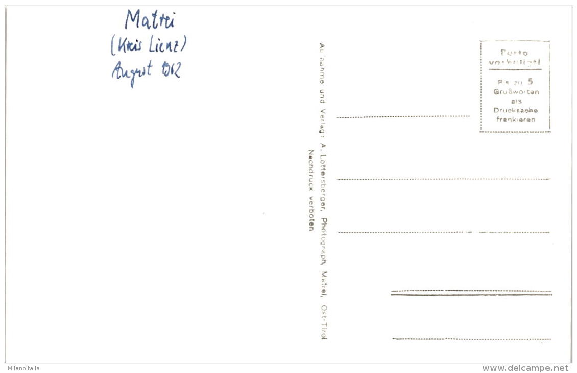 Matrei In Osttirol 975 M * 1962 - Matrei In Osttirol