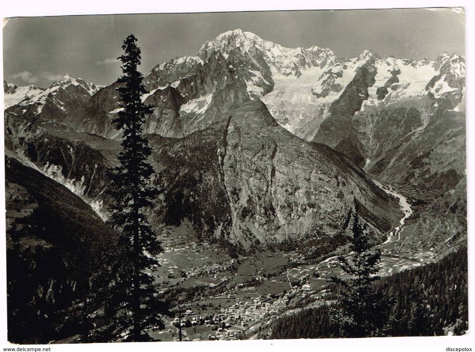 X1770 Courmayeur (Aosta) - Panorama Col Monte Bianco E Chetif / Viaggiata 1953 - Altri & Non Classificati