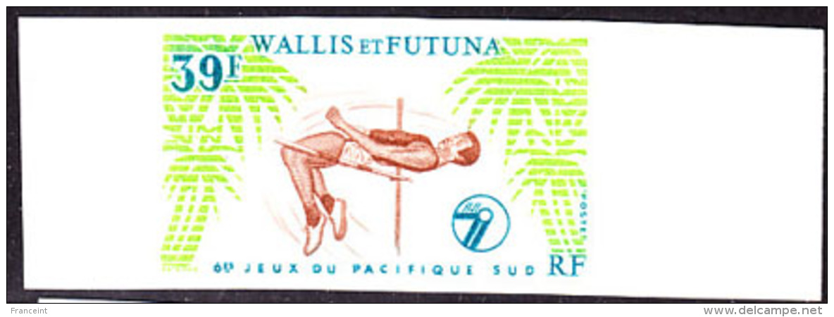 Wallis &amp; Futuna (1979) High Jump. Imperforate.  Scott No 239.  Yvert No 244. South Pacific Games. - Imperforates, Proofs & Errors