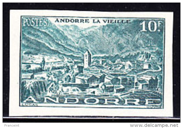 Andorra (1944) Old Andorra. Imperforate.  Scott No 98, Yvert No 112. - Neufs