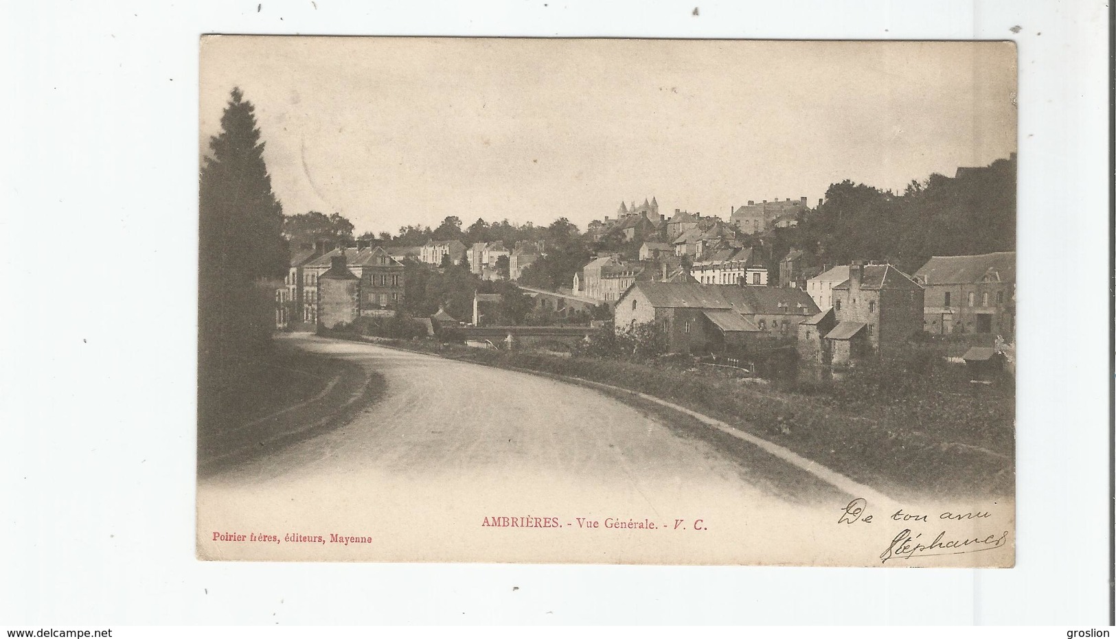 AMBRIERES (MAYENNE) VUE GENERALE AVEC HABITATIONS - Ambrieres Les Vallees