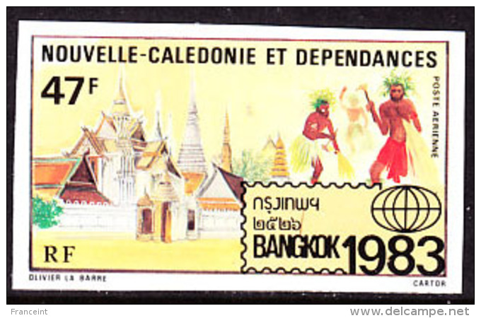 New Caledonia (1983) Imperforate. Bangkok 1983 Exhibition. Scott No C189, Yvert No PA232. - Non Dentelés, épreuves & Variétés