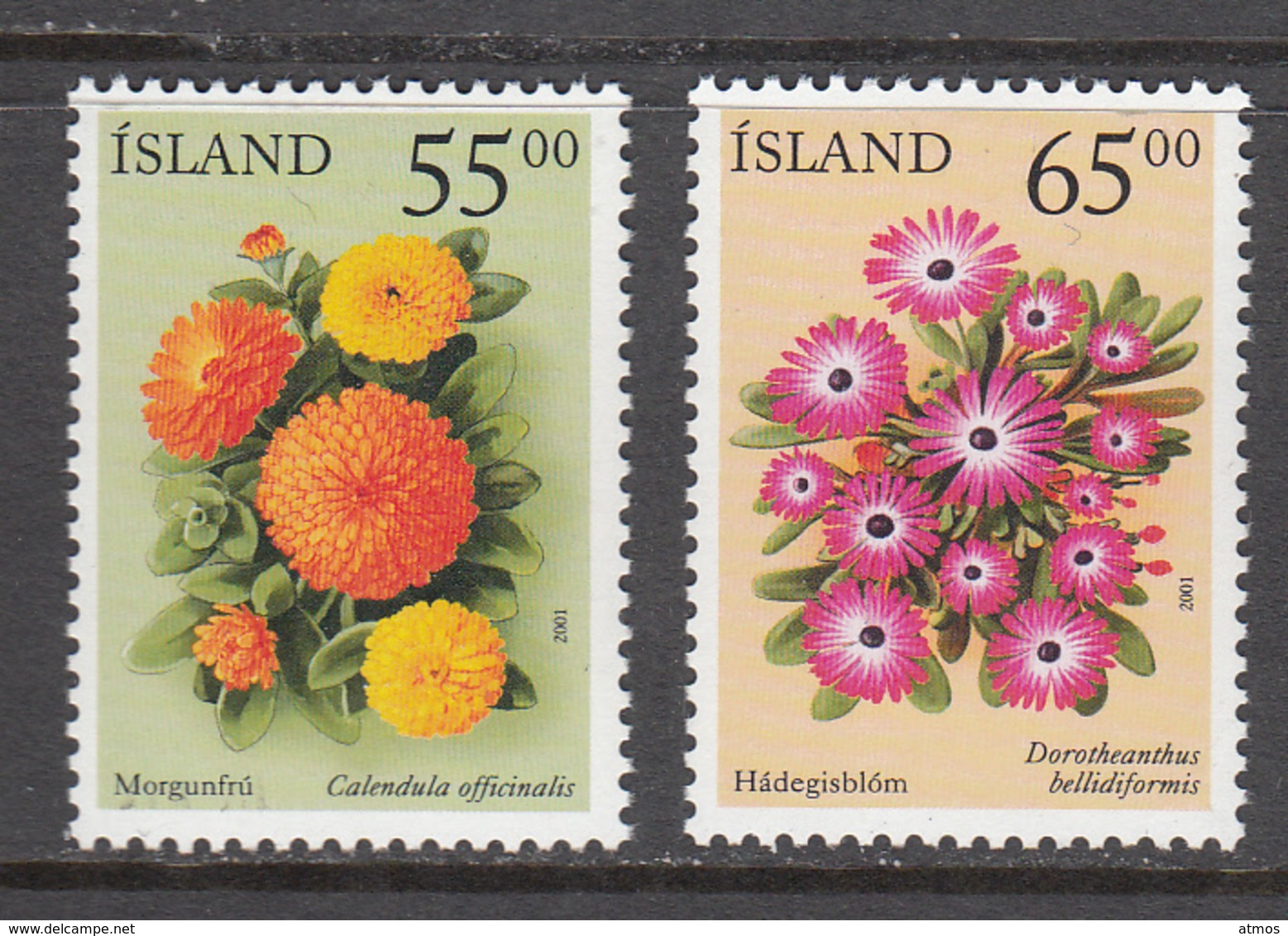 Iceland MNH Michel Nr 974/75 From 2001 / Catw 4.00 EUR - Unused Stamps