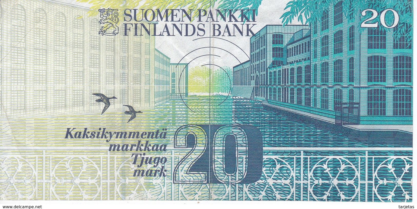 BILLETE DE FINLANDIA DE 20 MARKKAA DEL AÑO 1993  (BANKNOTE) - Finnland