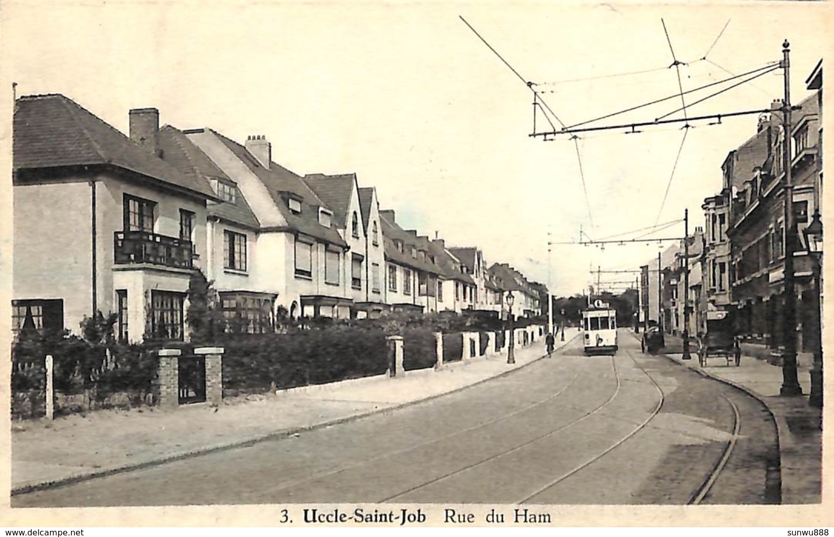 Uccle-Saint-Job - Rue Du Ham (animée, Tram Tramway) - Uccle - Ukkel