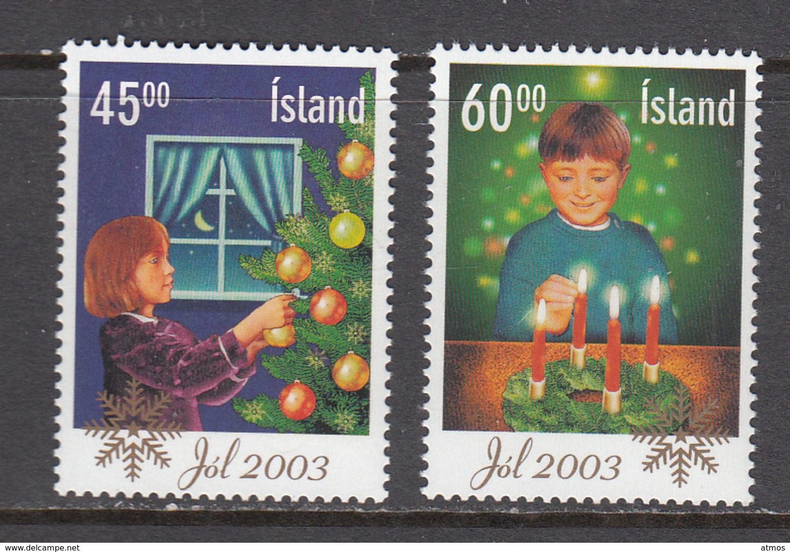 Iceland MNH Michel Nr 1049/50 From 2003 / Catw 2.50 EUR - Neufs