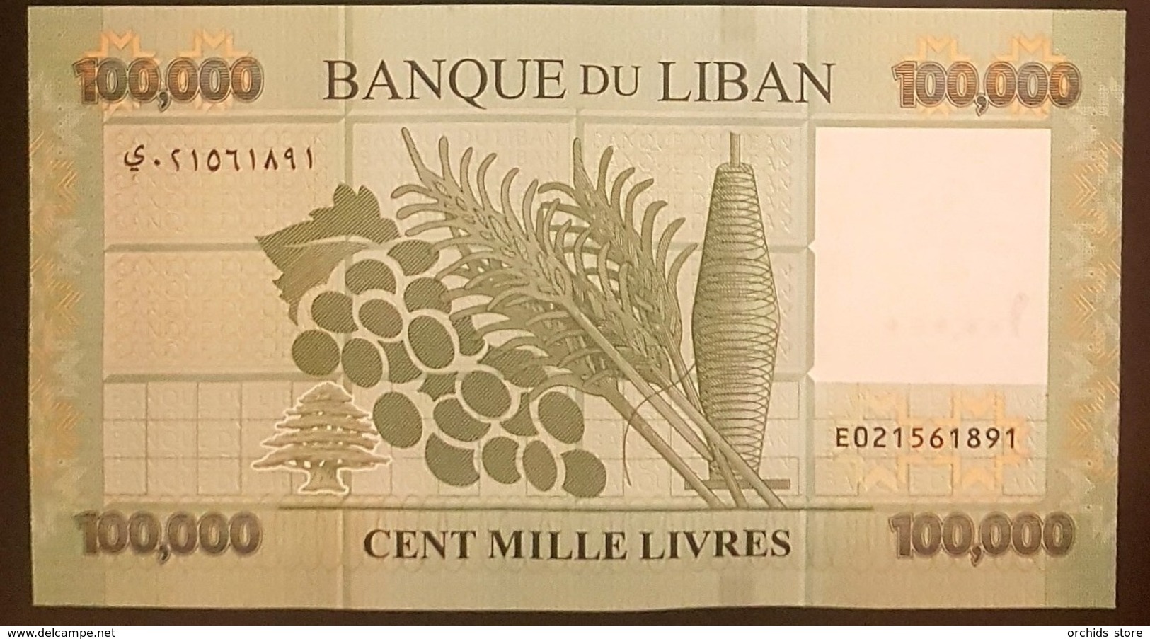 Lebanon 100000 Livres, LBP Lebanese Pounds, Dated 2017, Issued 2018, UNC - Libanon