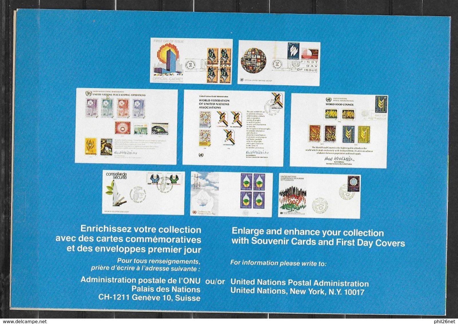 ONU Genève Année 1977 Complète Oblitérés TB Dans Encart Du N°63 Au N° 70 Tous TB Cote 16,40 Euros Soldes ! - Used Stamps