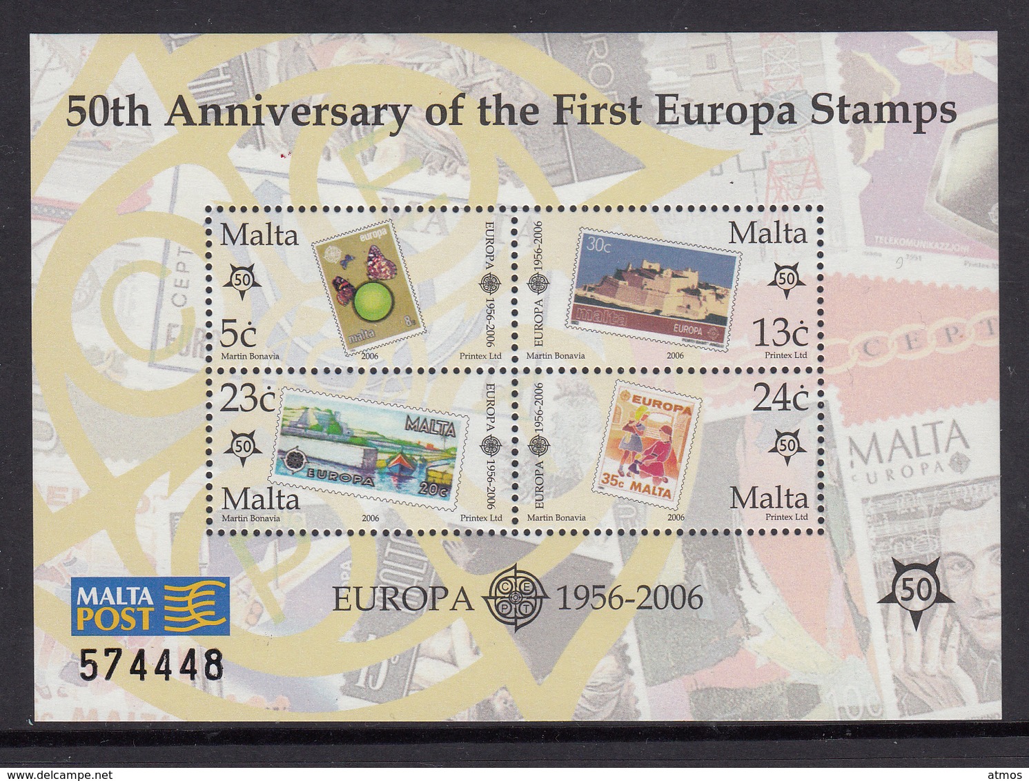 Malta MNH Michel Nr Block 32 From 2006 / Catw 3.50 EUR - Malta