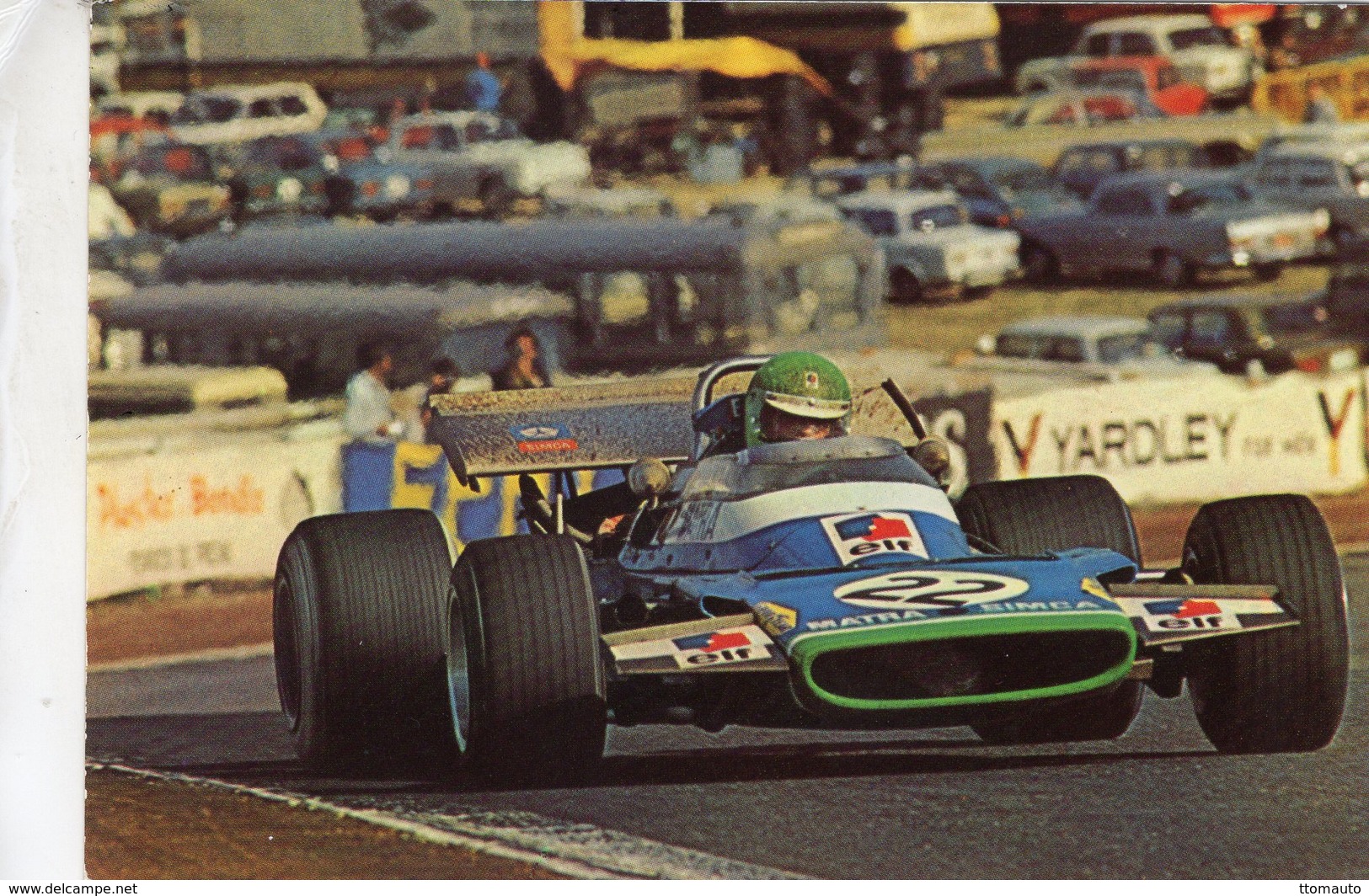 Grand Prix D'Espagne 1970  -  Henri Pescarolo  - Matra MS120  - Carte Postale - Grand Prix / F1