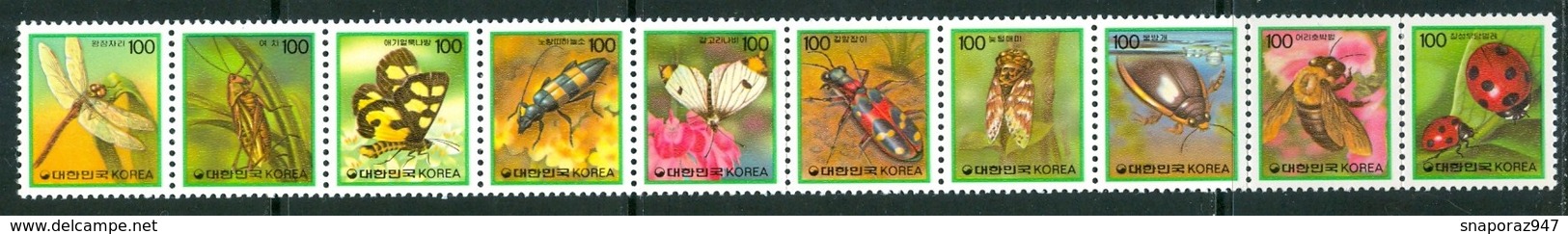 1991 South Korea Coleotteri Beetles Insetti Insects Insectes Set MNH** Ye140 - Corea Del Sud