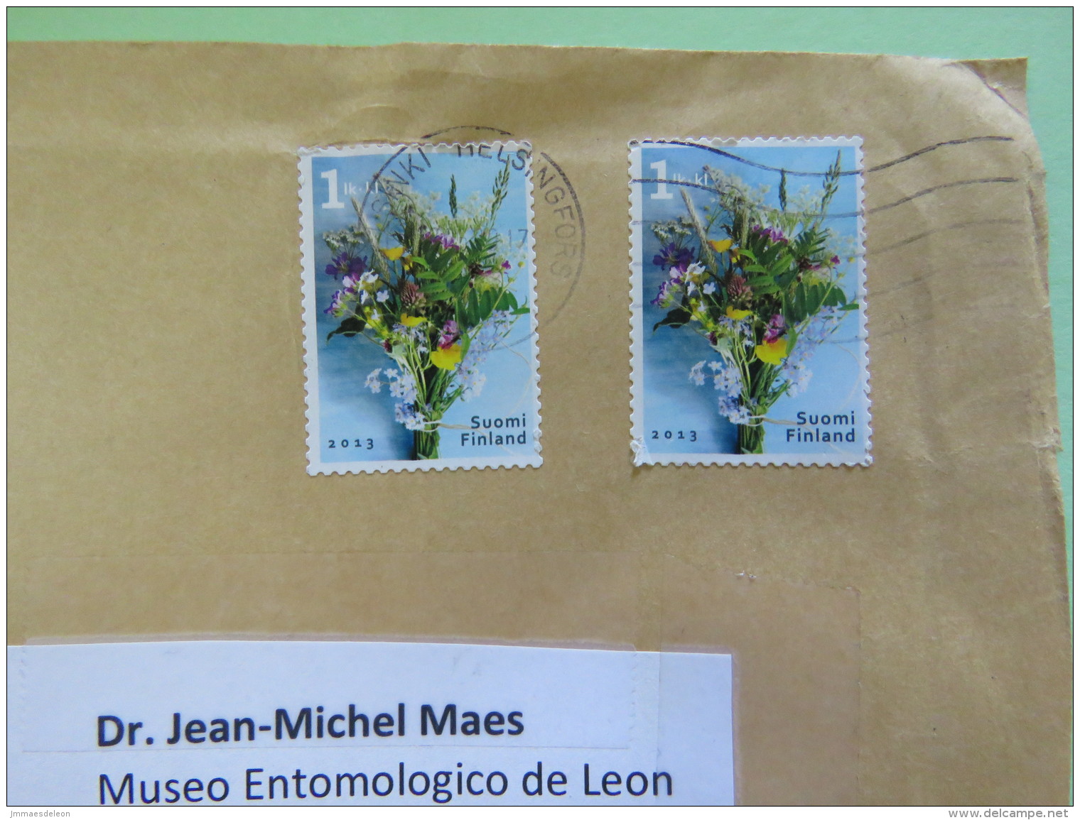 Finland 2017 Cover To Nicaragua - Flowers - Lettres & Documents