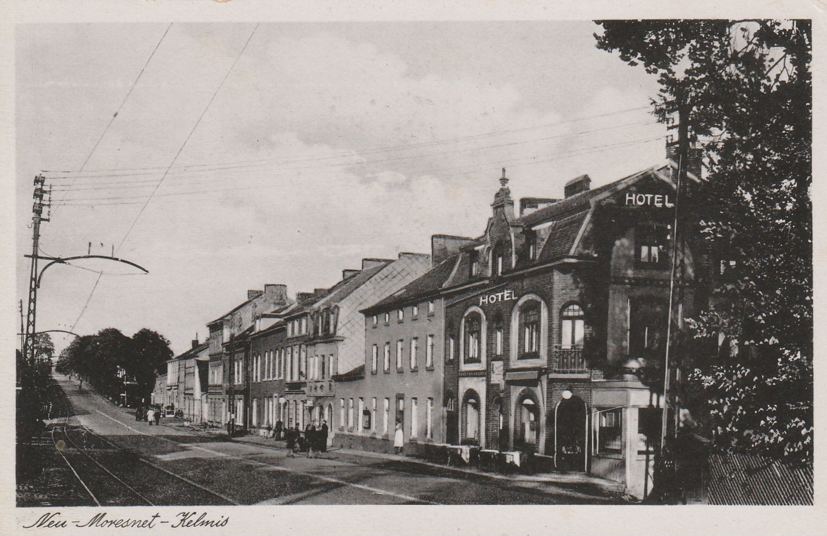 Neu-Moresnet ,Kelmis,La Calamine,Hotel Thess,pension,rail TRAM  (neutral-Gebiet);Plombières - Moresnet -Henri-Chapelle - Plombières