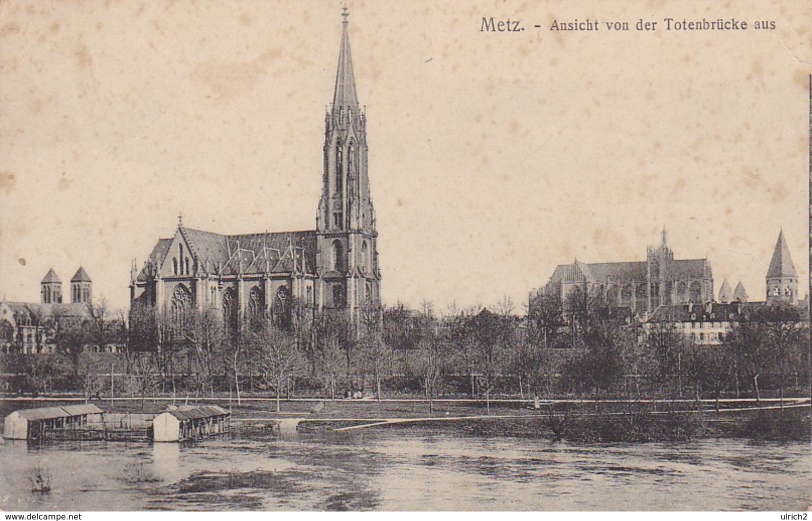 AK Metz - Ansicht Von Der Totenbrücke Aus - Feldpost Pionier-Ersatzbatl. Nr. 16 - 1915 (34284) - Lothringen