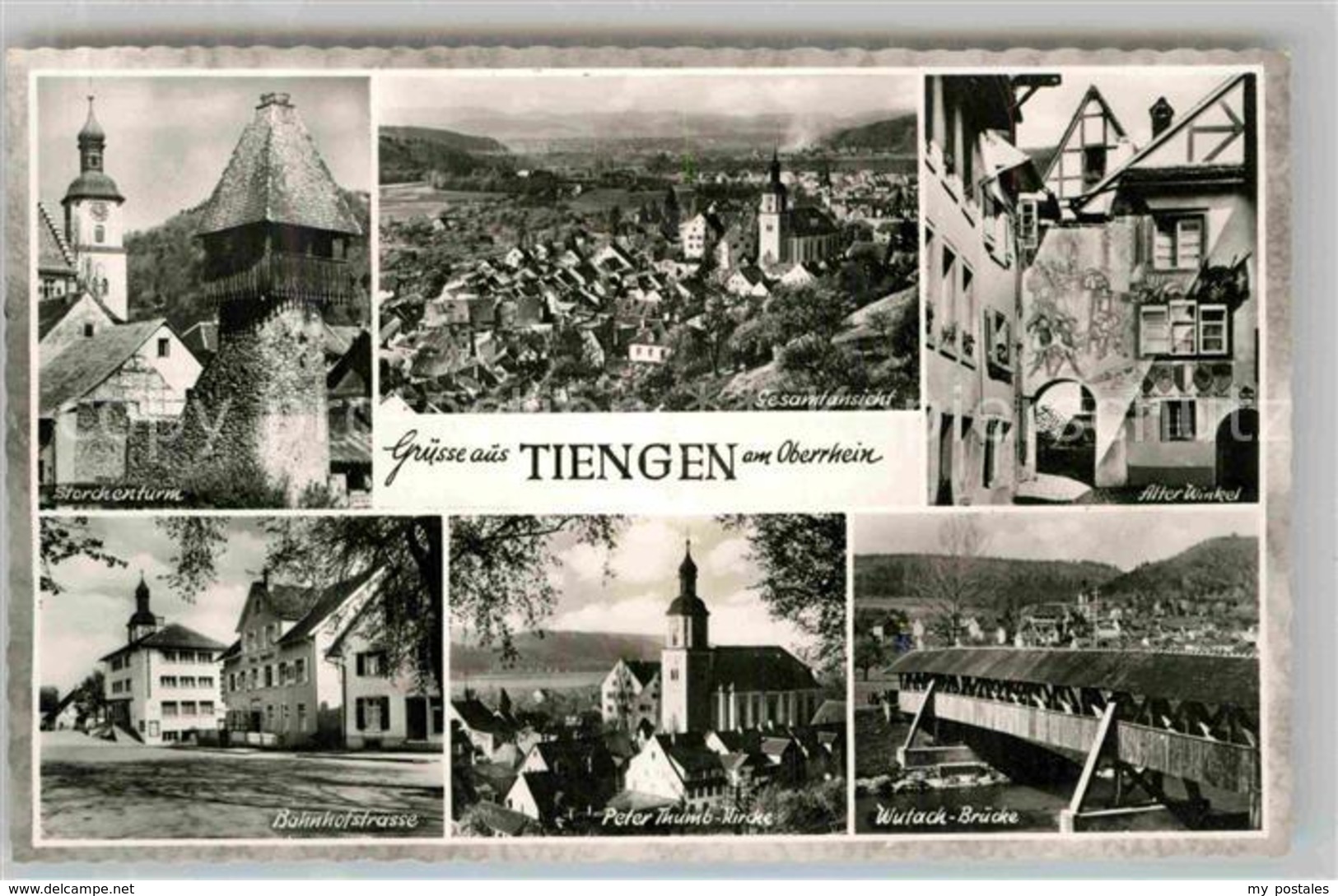 42809043 Waldshut-Tiengen Storchenturm Panorama Alter Winkel Bahnhofstr Peter Th - Waldshut-Tiengen